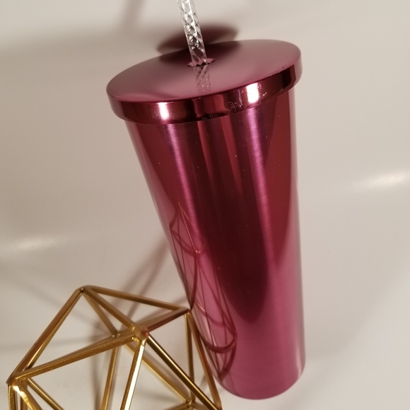 Starbucks, Rare, Pink Metallic Tumbler - Picture 4 of 8